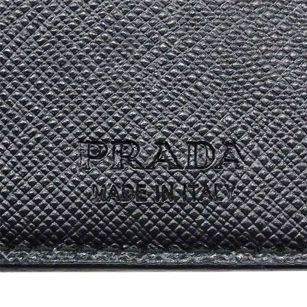 PRADA プラダ 長財布 ブラック 2MV836 メンズ 【中古】