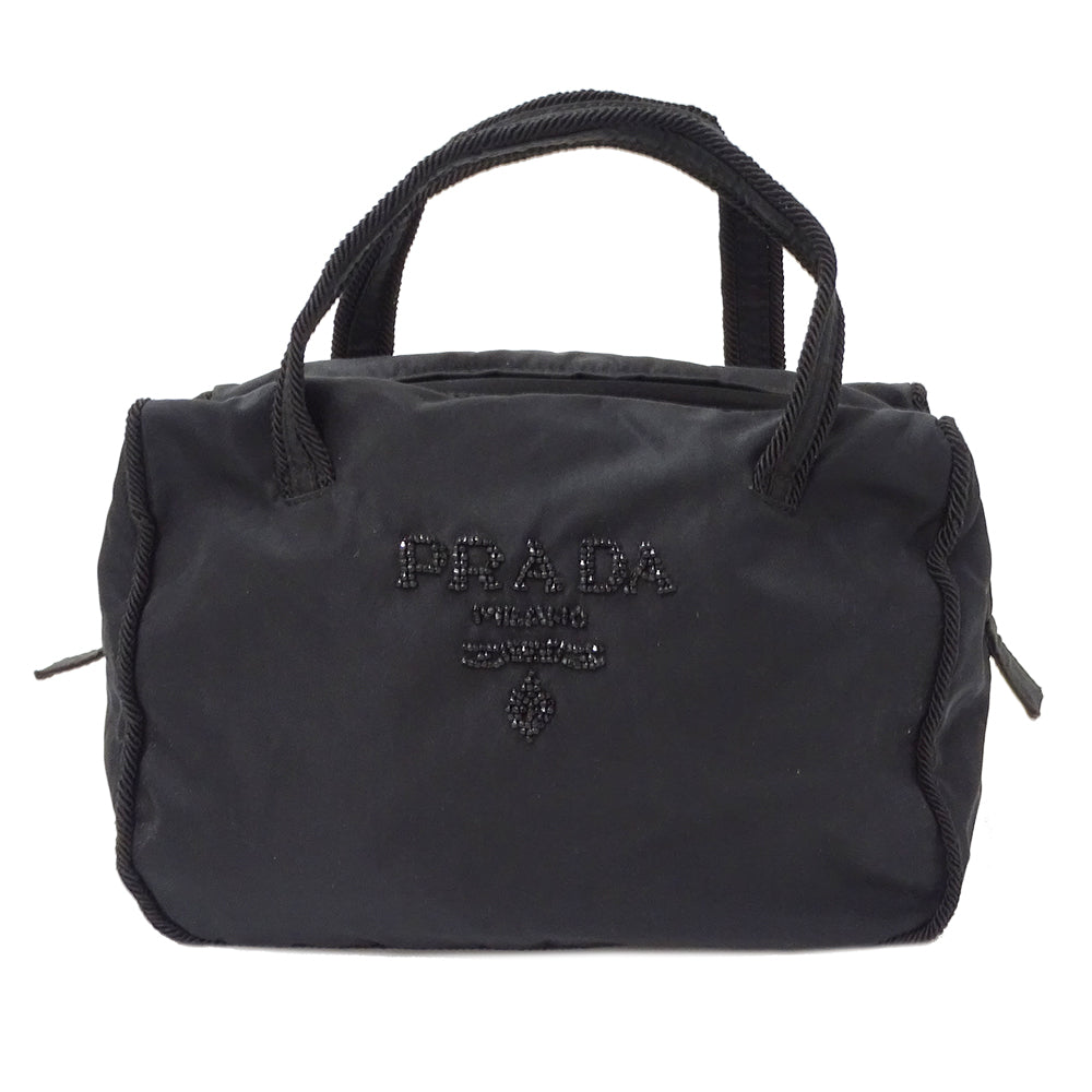 PRADA プラダ テスート ハンドバッグ ブラック B3764 ナイロン レディース 【中古】