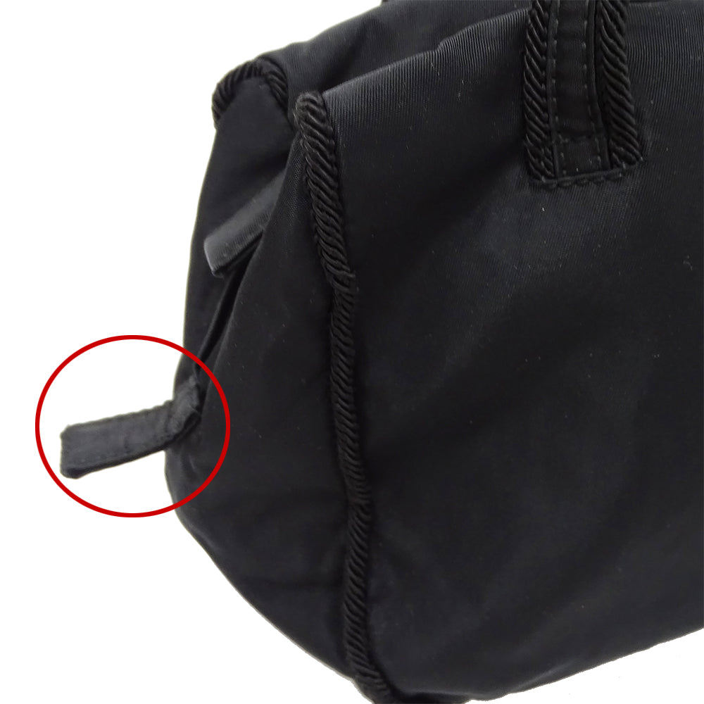 PRADA プラダ テスート ハンドバッグ ブラック B3764 ナイロン レディース 【中古】