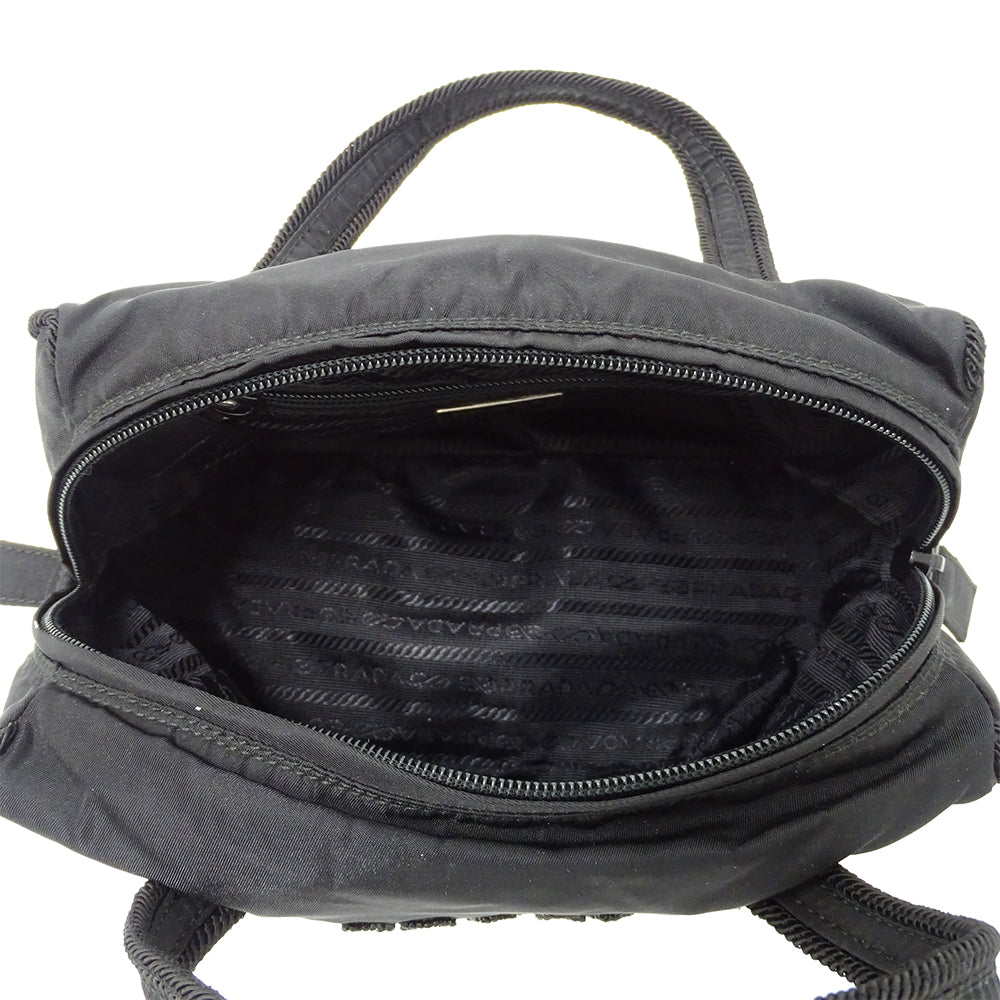 PRADA プラダ テスート ハンドバッグ ブラック B3764 ナイロン レディース 【中古】