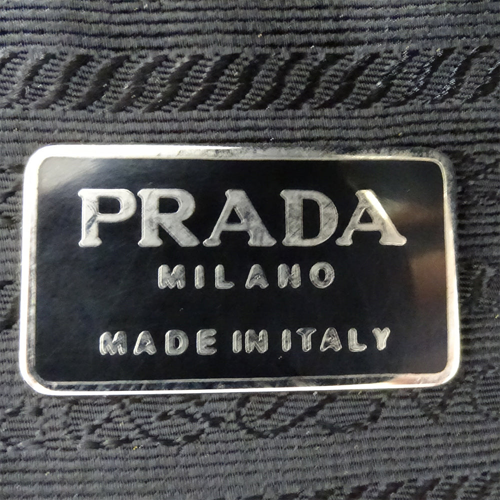 PRADA プラダ テスート ハンドバッグ ブラック B3764 ナイロン レディース 【中古】