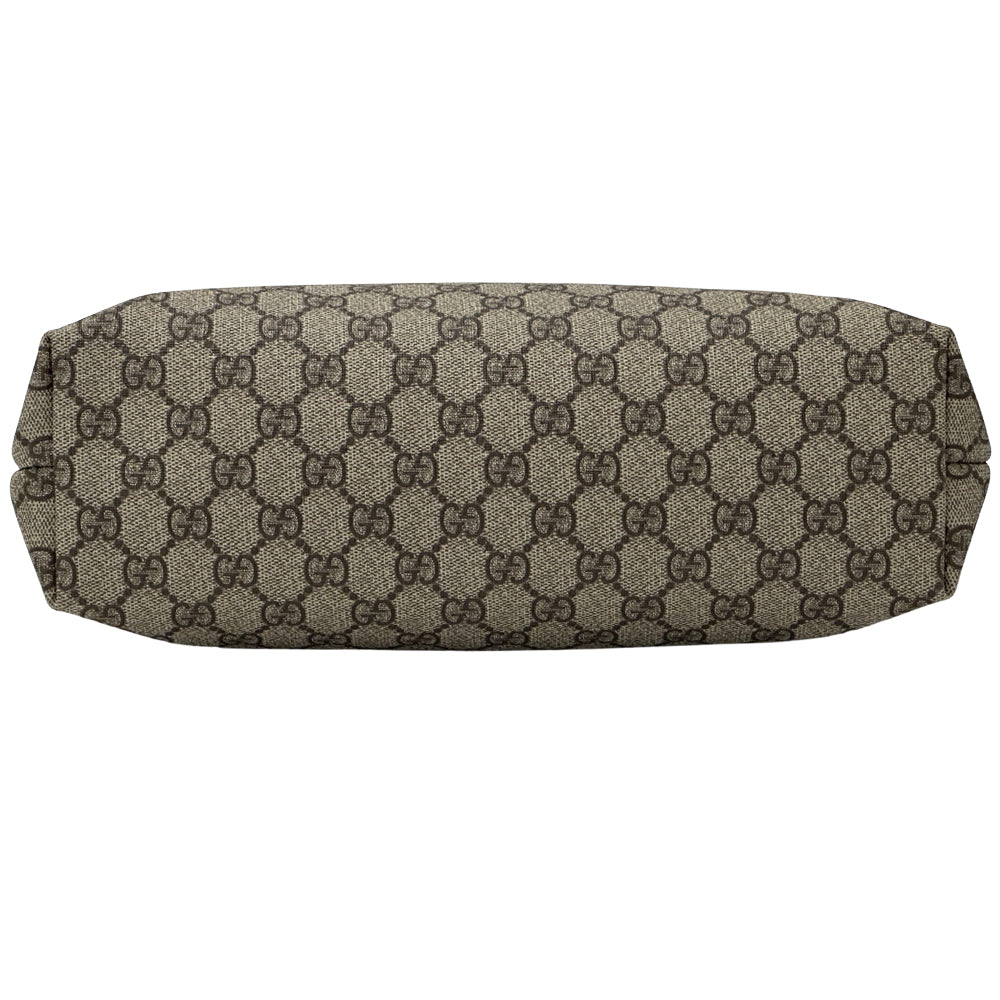 GUCCI グッチ トートバッグ GGスプリーム ブラウン ホワイト GGスプリームキャンバス レディース メンズ 【中古】