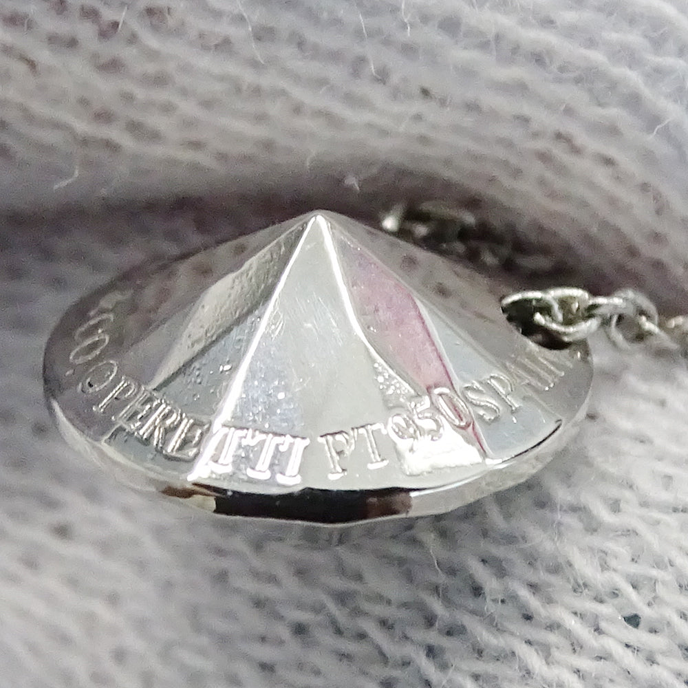 TIFFANY&Co. ティファニー エルサペレッティ ファセット ネックレス PT950 プラチナ レディース 磨き済み【中古】