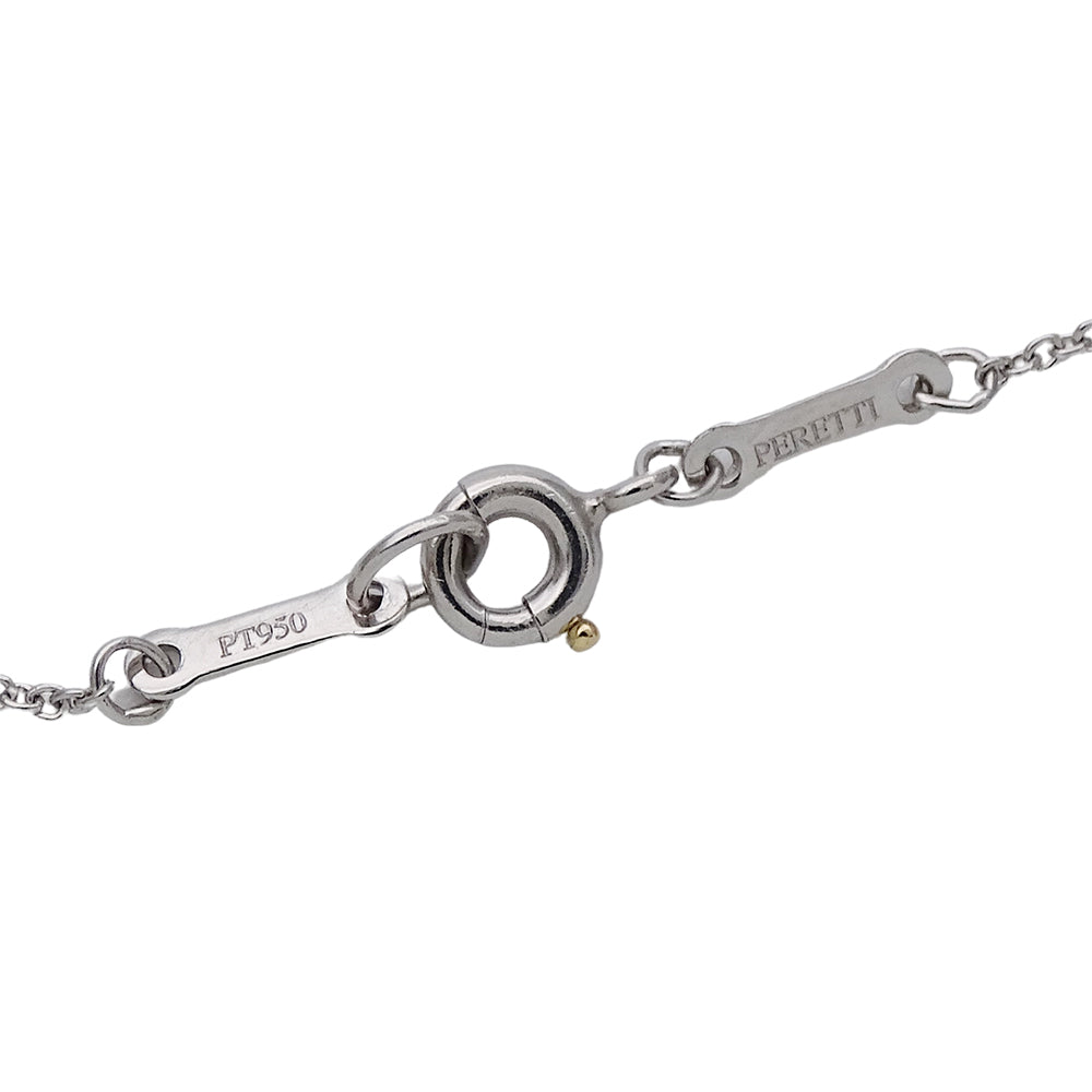 TIFFANY&Co. ティファニー エルサペレッティ ファセット ネックレス PT950 プラチナ レディース 磨き済み【中古】