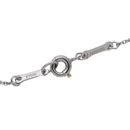 TIFFANY&Co. ティファニー エルサペレッティ ファセット ネックレス PT950 プラチナ レディース 磨き済み【中古】