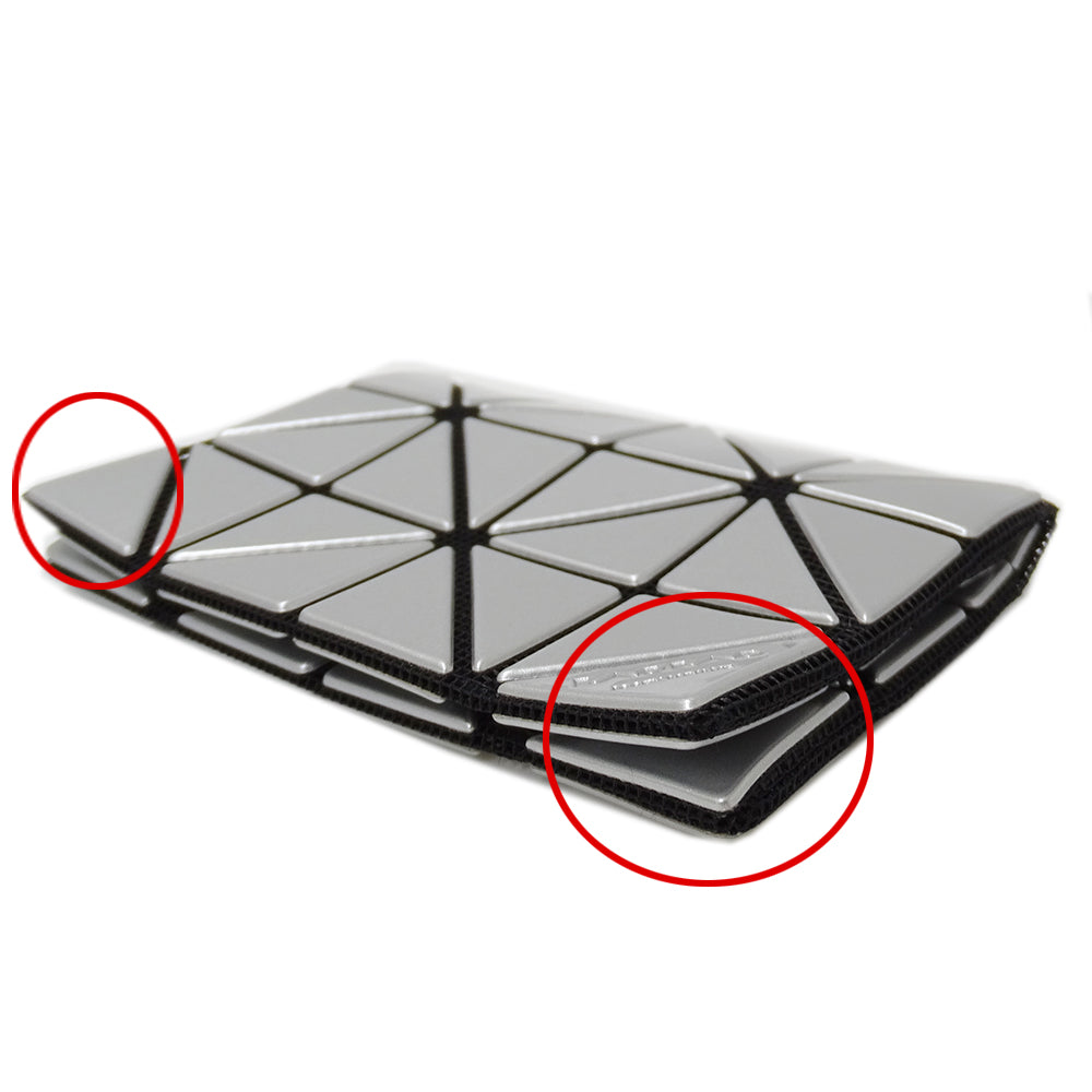 ISSEY MIYAKE イッセイミヤケ カードケース グレー シルバー PVC レディース 【中古】
