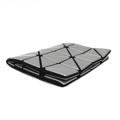 ISSEY MIYAKE イッセイミヤケ カードケース グレー シルバー PVC レディース 【中古】