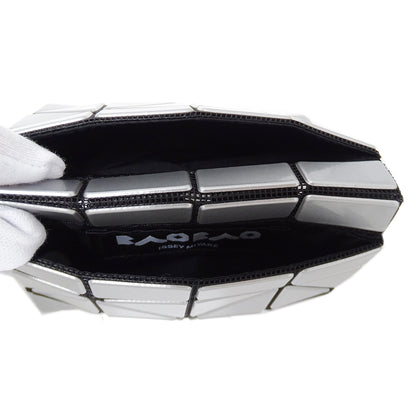 ISSEY MIYAKE イッセイミヤケ カードケース グレー シルバー PVC レディース 【中古】
