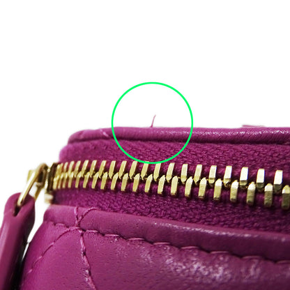 CHANEL シャネル バニティバッグ ショルダーバッグ マトラッセ ココボール パープル ゴールド金具 ラムスキン レディース 【中古】