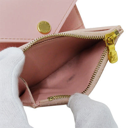 LOUIS VUITTON ルイ・ヴィトン ポルトフォイユ ゾエ 三つ折り財布 ダミエ アズール ローズバレリーヌ N60168 ダミエアズールキャンバス レディース 【中古】