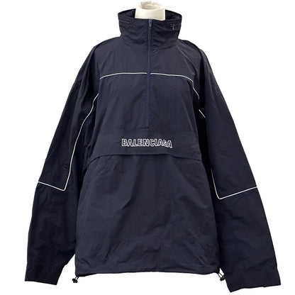 BALENCIAGA バレンシアガ アノラックパーカー ネイビー 556229 ナイロン メンズ 【中古】