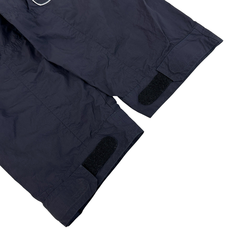 BALENCIAGA バレンシアガ アノラックパーカー ネイビー 556229 ナイロン メンズ 【中古】