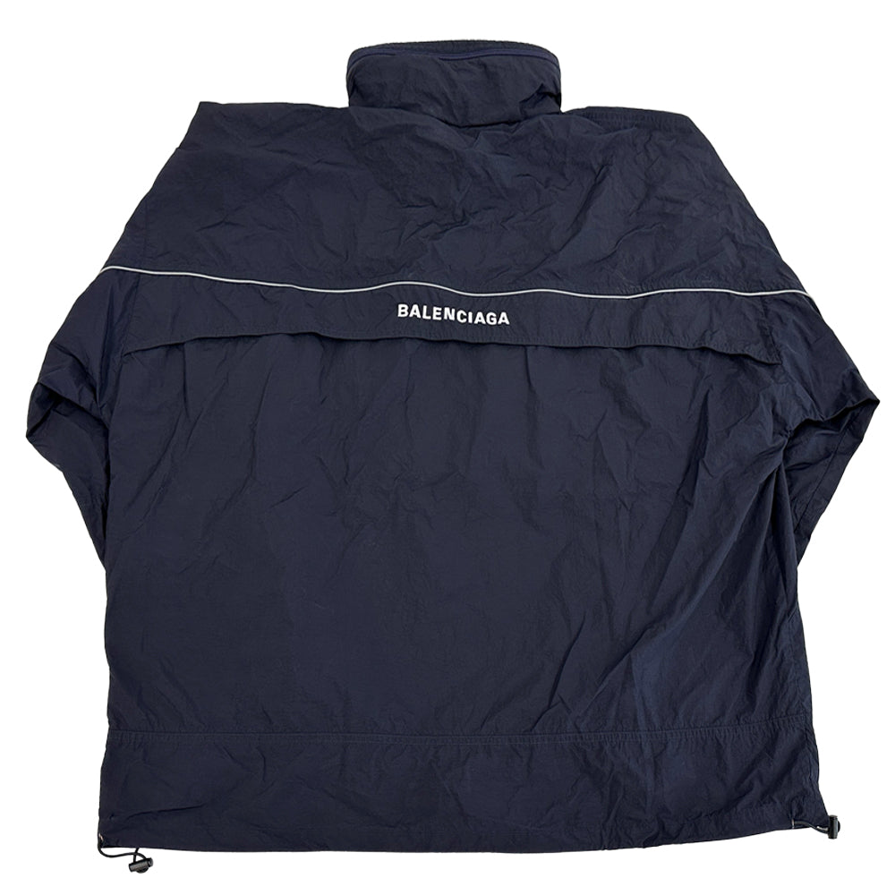 BALENCIAGA バレンシアガ アノラックパーカー ネイビー 556229 ナイロン メンズ 【中古】