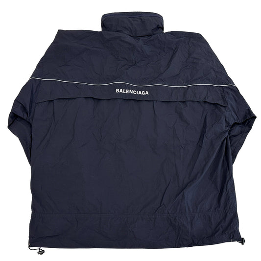 BALENCIAGA バレンシアガ アノラックパーカー ネイビー 556229 ナイロン メンズ 【中古】