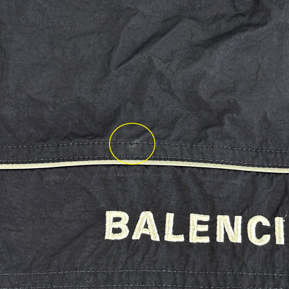 BALENCIAGA バレンシアガ アノラックパーカー ネイビー 556229 ナイロン メンズ 【中古】