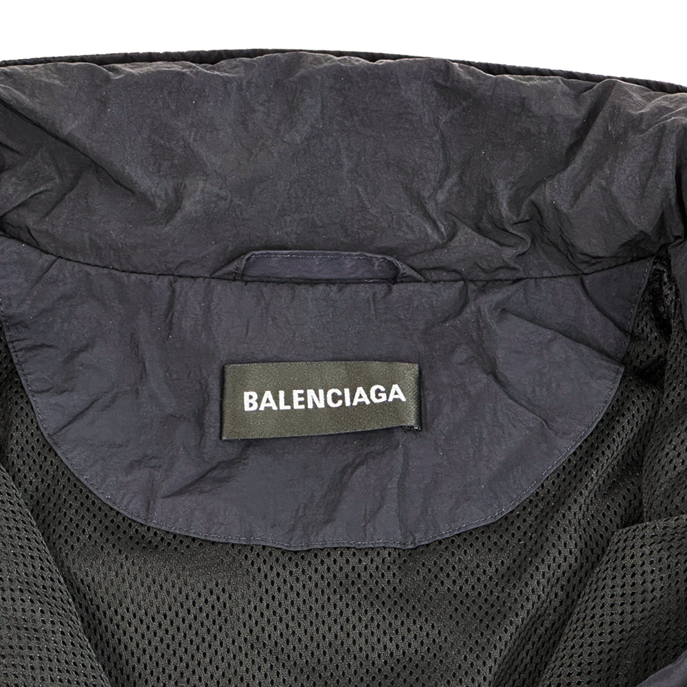 BALENCIAGA バレンシアガ アノラックパーカー ネイビー 556229 ナイロン メンズ 【中古】