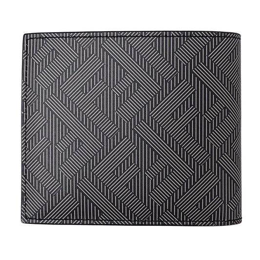 FENDI フェンディ 二つ折り財布 ズッカ ブラック～グレー 7M0169 レザー メンズ 【中古】