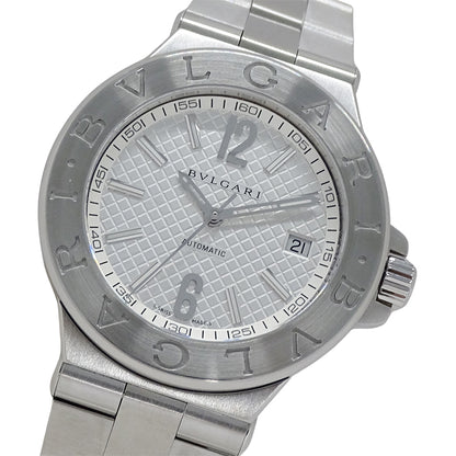 BVLGARI ブルガリ ディアゴノ DG40S メンズ 腕時計 デイト 自動巻き AT ステンレス SS 磨き済み 【中古】