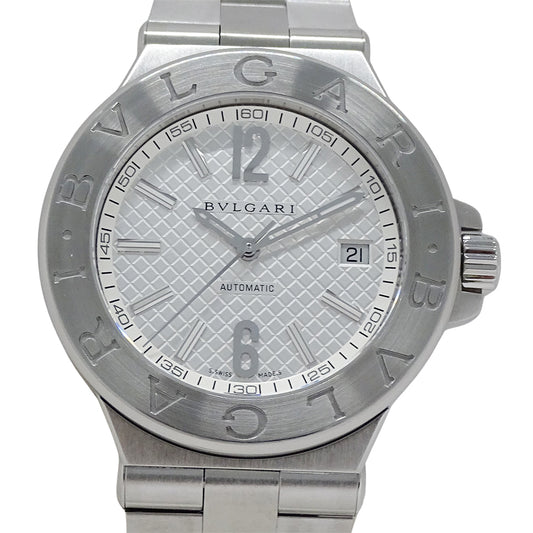 BVLGARI ブルガリ ディアゴノ DG40S メンズ 腕時計 デイト 自動巻き AT ステンレス SS 磨き済み 【中古】