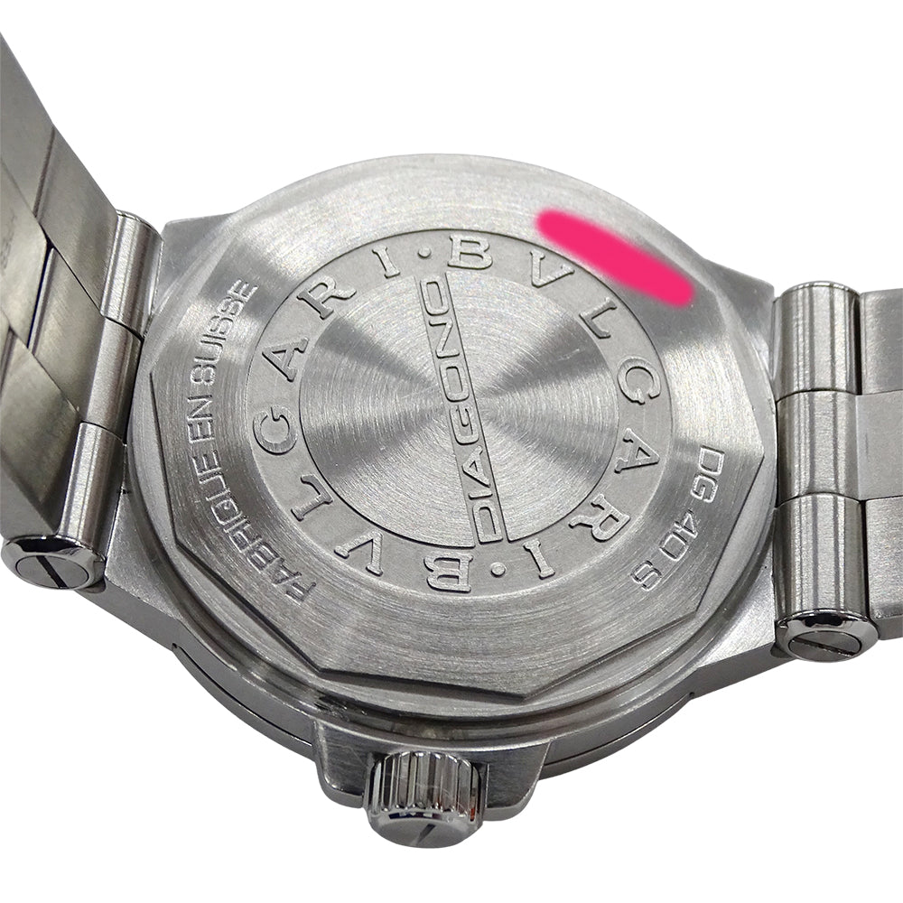 BVLGARI ブルガリ ディアゴノ DG40S メンズ 腕時計 デイト 自動巻き AT ステンレス SS 磨き済み 【中古】