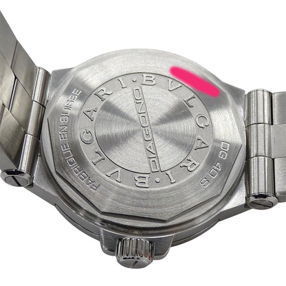 BVLGARI ブルガリ ディアゴノ DG40S メンズ 腕時計 デイト 自動巻き AT ステンレス SS 磨き済み 【中古】