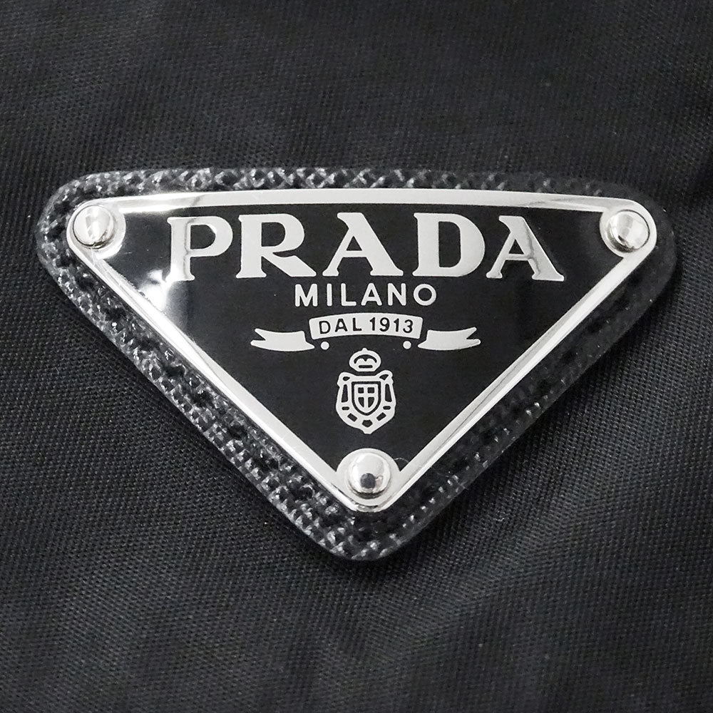 PRADA プラダ Re-Nylon バケットハット ハット ブラック ナイロン Sサイズ レディース メンズ 【中古】