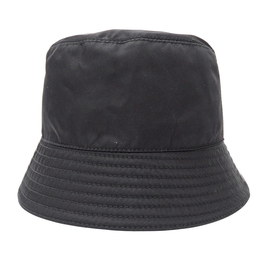 PRADA プラダ Re-Nylon バケットハット ハット ブラック ナイロン Sサイズ レディース メンズ 【中古】