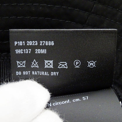 PRADA プラダ Re-Nylon バケットハット ハット ブラック ナイロン Sサイズ レディース メンズ 【中古】