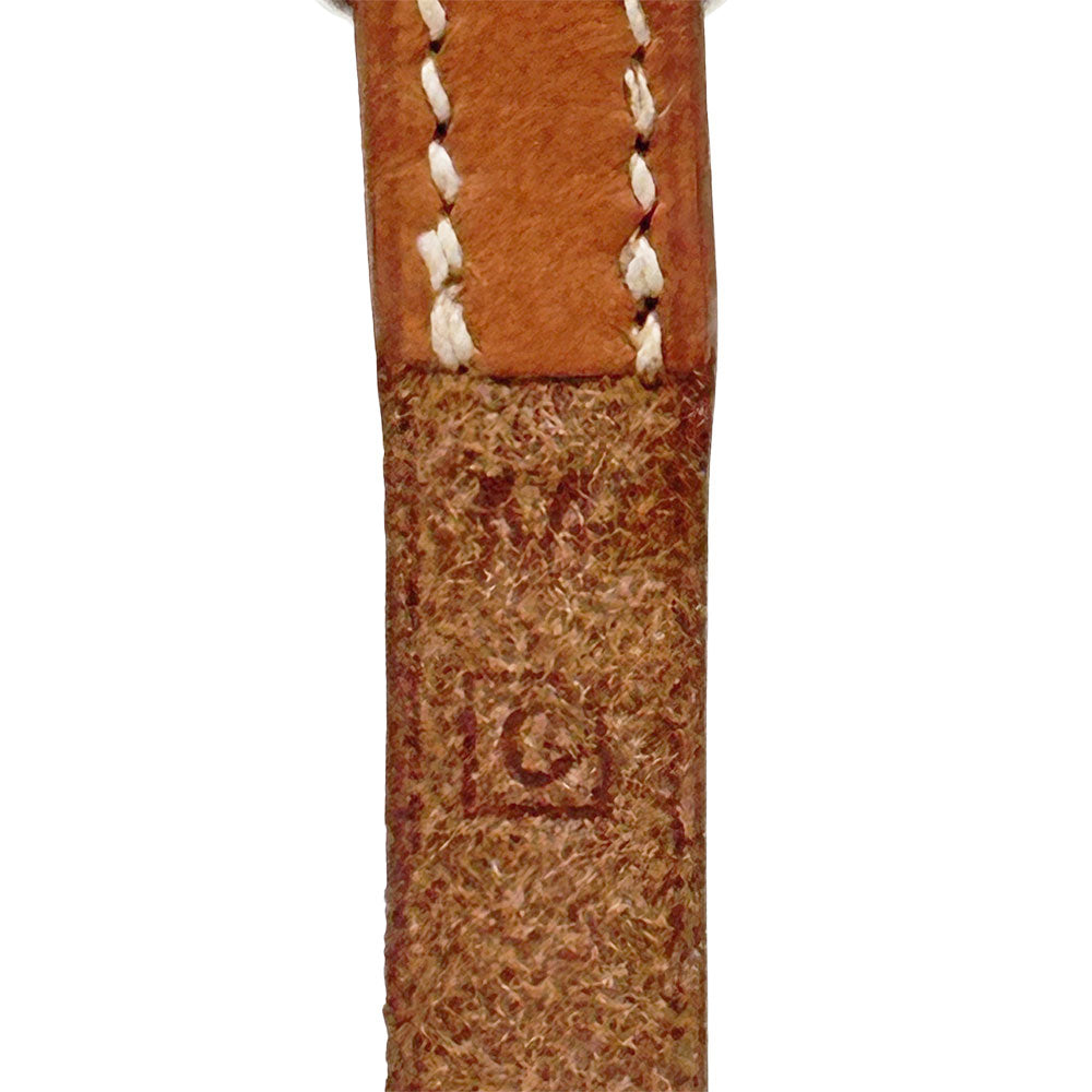 HERMES エルメス アピ1 ブレスレット レザー ブラウン シルバー金具 Mサイズ レディース 【中古】