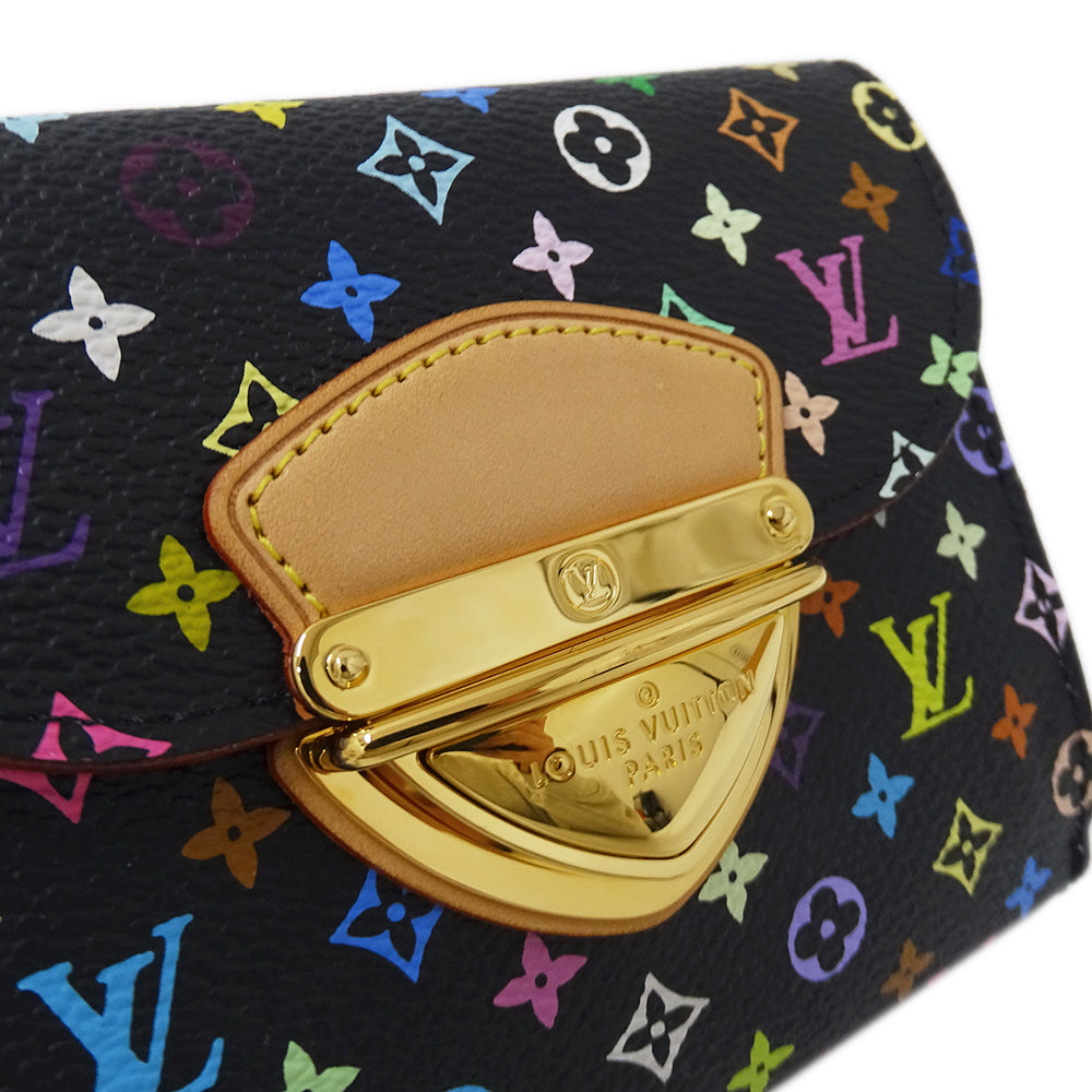 LOUIS VUITTON ルイ・ヴィトン ポルトフォイユ ジョイ 二つ折り財布 モノグラム マルチカラー ノワール ヴィオレ M60283 モノグラムマルチカラー レディース 【中古】