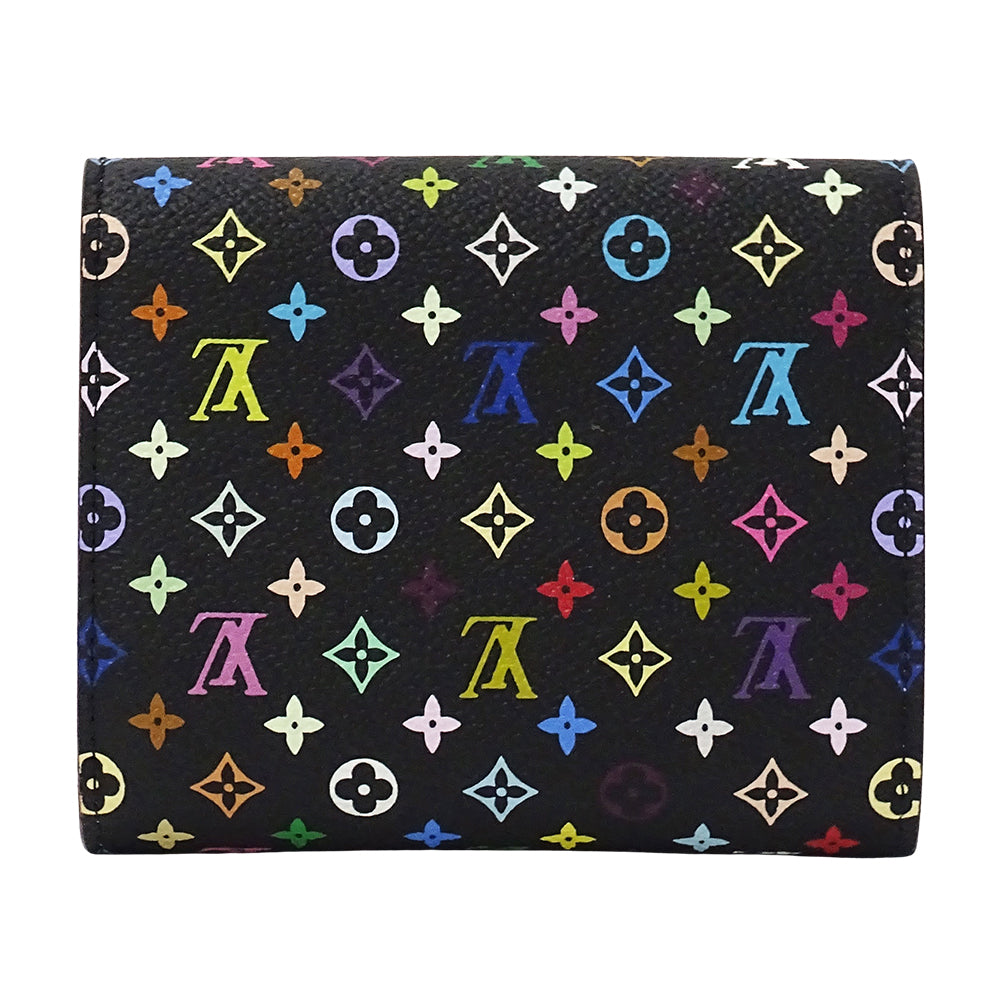 LOUIS VUITTON ルイ・ヴィトン ポルトフォイユ ジョイ 二つ折り財布 モノグラム マルチカラー ノワール ヴィオレ M60283 モノグラムマルチカラー レディース 【中古】