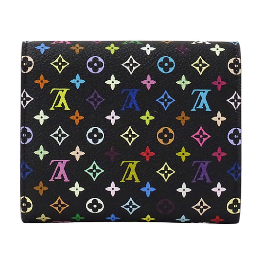 LOUIS VUITTON ルイ・ヴィトン ポルトフォイユ ジョイ 二つ折り財布 モノグラム マルチカラー ノワール ヴィオレ M60283 モノグラムマルチカラー レディース 【中古】
