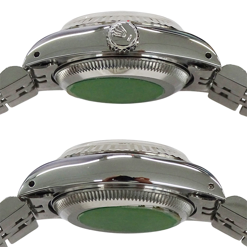 ROLEX ロレックス デイトジャスト 69174 L番 レディース 腕時計 自動巻き AT ステンレス SS ホワイトゴールド WG 磨き済み 【中古】