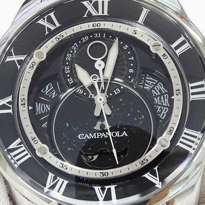 CITIZEN シチズン カンパノラ 天彩星 あまいろほし BU0020-71E メンズ 腕時計 ムーンフェイズ エコドライブ ステンレス SS ブラック 磨き済み 【中古】