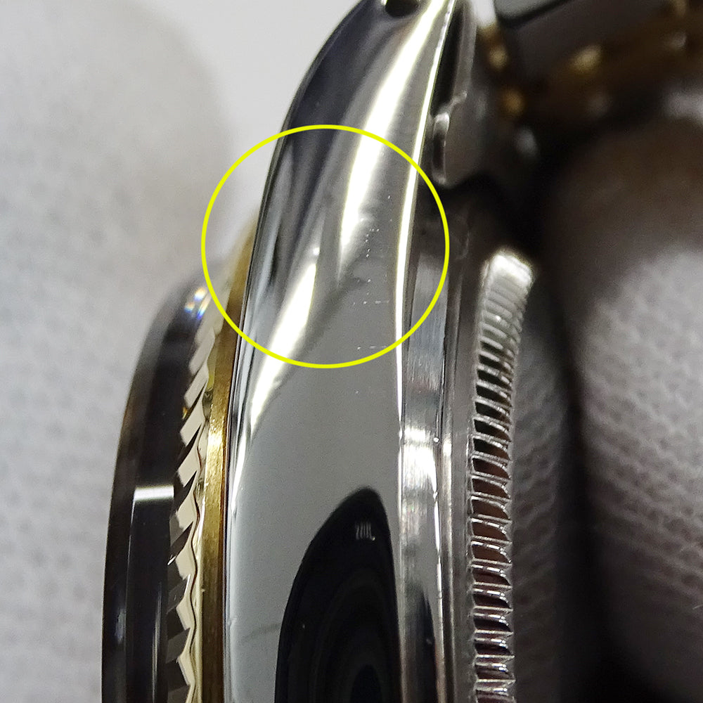 ROLEX ロレックス デイトジャスト 16013 88番台 メンズ 腕時計 自動巻き AT SS YG ブラック OH･磨き済み【中古】