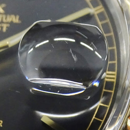 ROLEX ロレックス デイトジャスト 16013 88番台 メンズ 腕時計 自動巻き AT SS YG ブラック OH･磨き済み【中古】