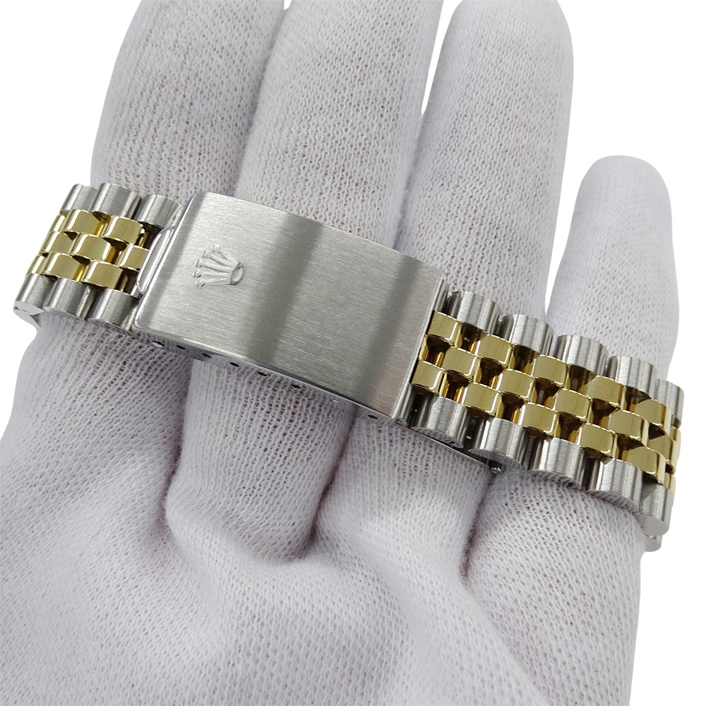 ROLEX ロレックス デイトジャスト 16013 88番台 メンズ 腕時計 自動巻き AT SS YG ブラック OH･磨き済み【中古】