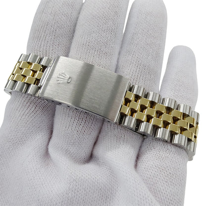 ROLEX ロレックス デイトジャスト 16013 88番台 メンズ 腕時計 自動巻き AT SS YG ブラック OH･磨き済み【中古】