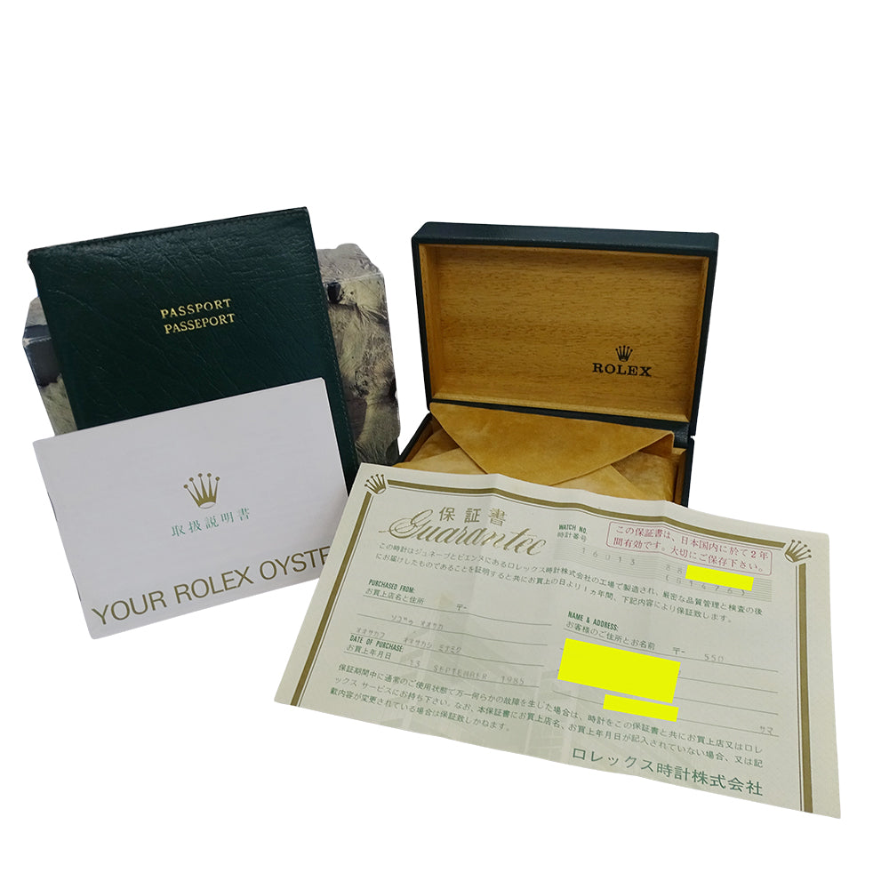 ROLEX ロレックス デイトジャスト 16013 88番台 メンズ 腕時計 自動巻き AT SS YG ブラック OH･磨き済み【中古】