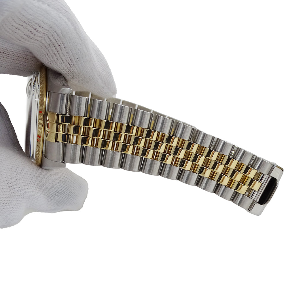 ROLEX ロレックス デイトジャスト 16013 88番台 メンズ 腕時計 自動巻き AT SS YG ブラック OH･磨き済み【中古】