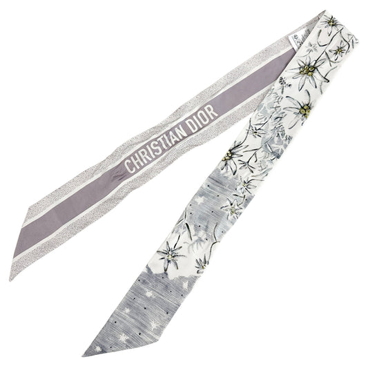 Dior ディオール スカーフ ミッツァ パープル ブルー シルク レディース 【中古】