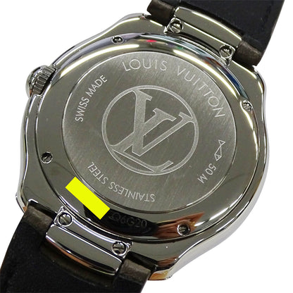 LOUIS VUITTON ルイ・ヴィトン フィフティーファイブ Q6G20 メンズ 腕時計 自動巻き AT ステンレス SS レザー 磨き済み 【中古】