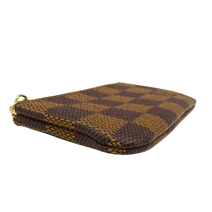 LOUIS VUITTON ルイ・ヴィトン カードキーケース ポシェット･クレ コインケース ダミエ エベヌ ブラウン N62658 ダミエキャンバス レディース メンズ 【中古】