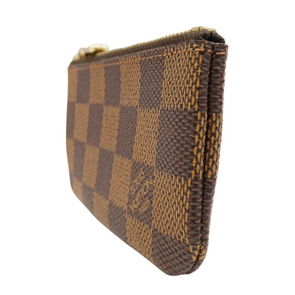 LOUIS VUITTON ルイ・ヴィトン カードキーケース ポシェット･クレ コインケース ダミエ エベヌ ブラウン N62658 ダミエキャンバス レディース メンズ 【中古】