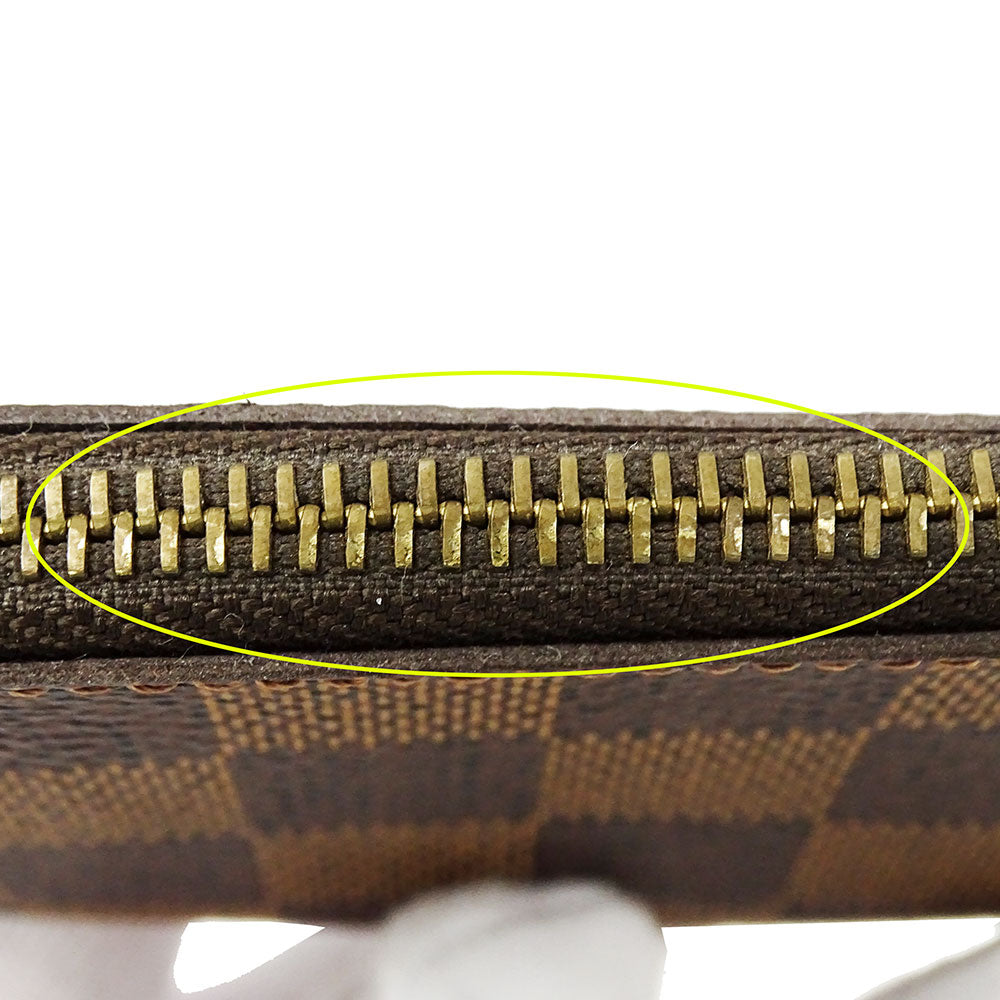 LOUIS VUITTON ルイ・ヴィトン カードキーケース ポシェット･クレ コインケース ダミエ エベヌ ブラウン N62658 ダミエキャンバス レディース メンズ 【中古】