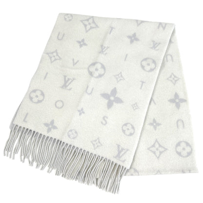 LOUIS VUITTON ルイ・ヴィトン マフラー・レイキャビッククラウド マフラー・ストール グリクレール ホワイト ライトブルー M97659 カシミヤ レディース 【中古】