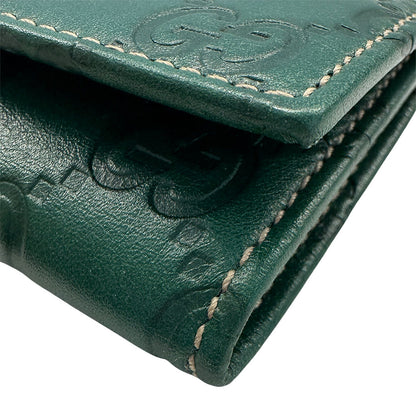 GUCCI グッチ キーケース シマ グリーン 150402 レザー メンズ 【中古】