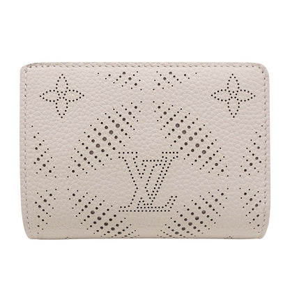 LOUIS VUITTON ルイ・ヴィトン ポルトフォイユ・クレア 二つ折り財布 マヒナ ブルームグレー M13470 モノグラムマヒナ レディース 【中古】