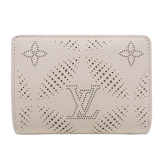 LOUIS VUITTON ルイ・ヴィトン ポルトフォイユ・クレア 二つ折り財布 マヒナ ブルームグレー M13470 モノグラムマヒナ レディース 【中古】