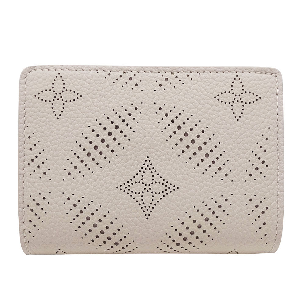 LOUIS VUITTON ルイ・ヴィトン ポルトフォイユ・クレア 二つ折り財布 マヒナ ブルームグレー M13470 モノグラムマヒナ レディース 【中古】